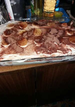 Una foto de Tiramisú de plátano