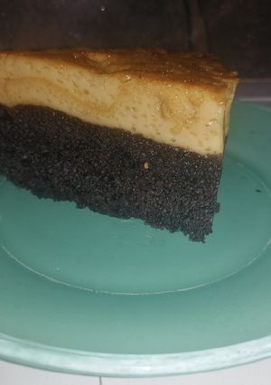 Una foto de Pastel imposible o chocoflan