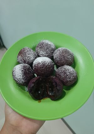Foto resep Bola bola Ubi Ungu isi Gula Aren