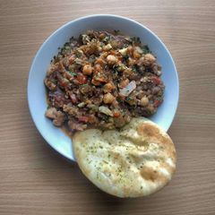 A picture of Aubergine & chickpea stew.