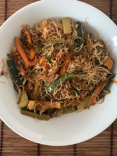 Una foto de Fideos de arroz fritos