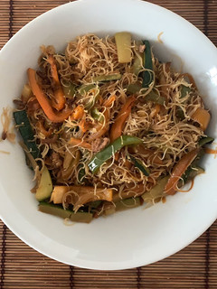 Una foto de Fideos de arroz fritos