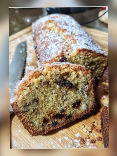 Foto principal de Budín con nueces, arándanos y pasas