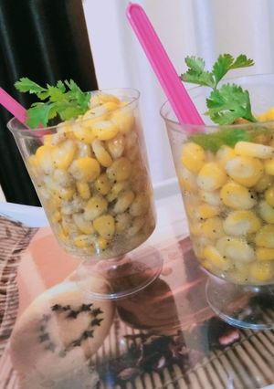 A picture of Sweet Corn With Black Pepper.