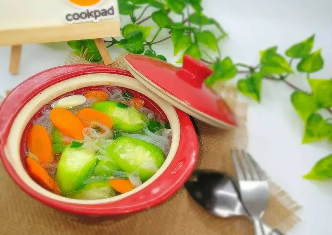 Sayur Bening Oyong (Gambas) dan Wortel