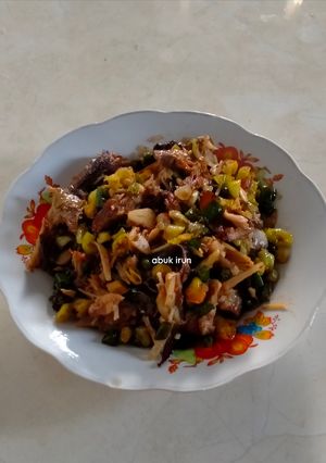 Foto resep Tumis ikan pari asap