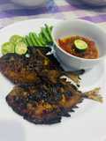 Dorang Bakar with sambel Cocol