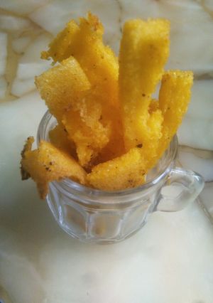 Una foto de Bastones de polenta