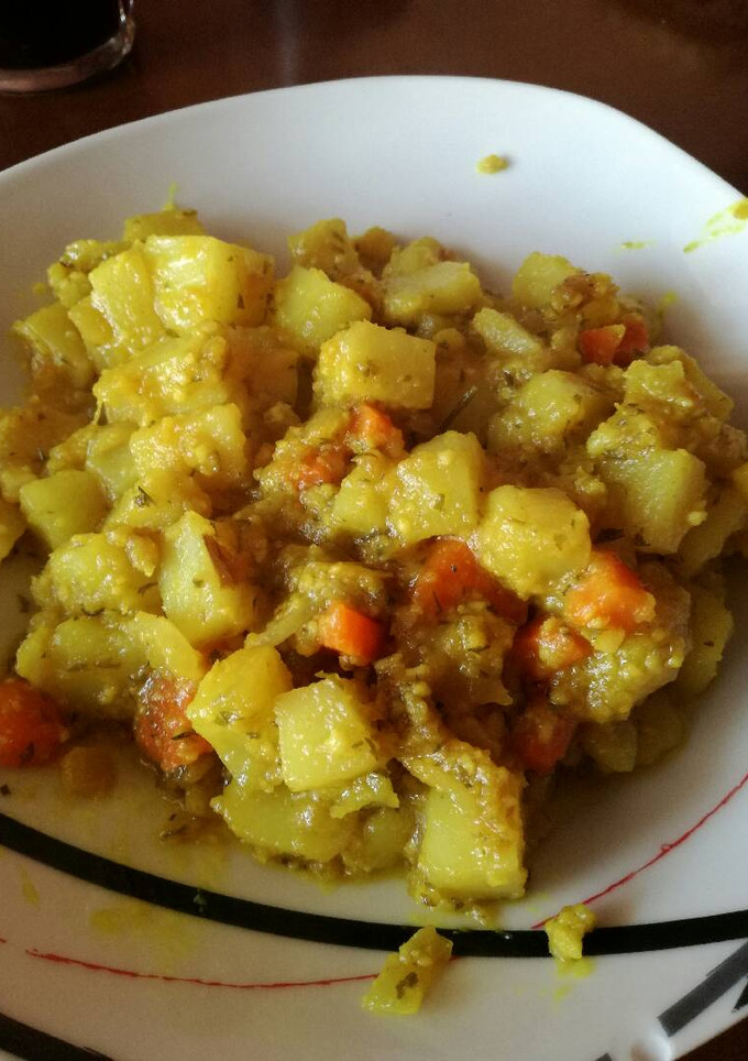 Una foto de Patatas al curry