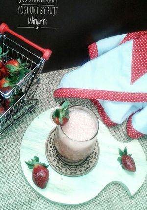 Foto resep Jus strawberry youghurt