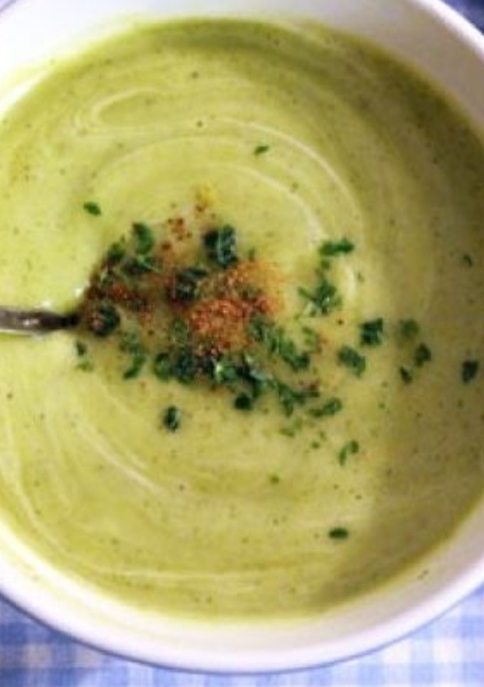 Una foto de Crema de calabacín