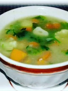 A picture of Clear Vegetable Soup.