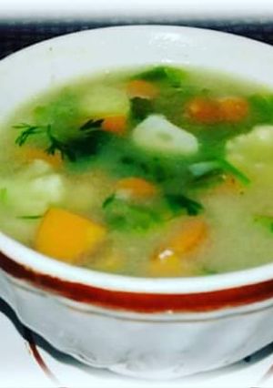 A picture of Clear Vegetable Soup.