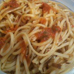 A picture of Stir Fried Schezwan Noodles with Desi Twist ;).