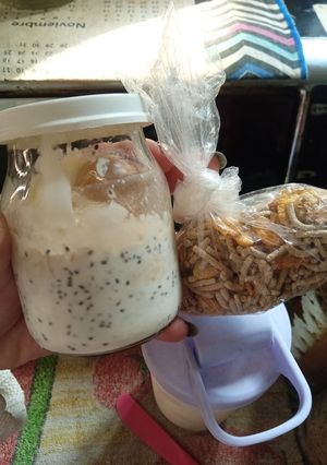 Una foto de Pudding de avena y chía sabor coco fit