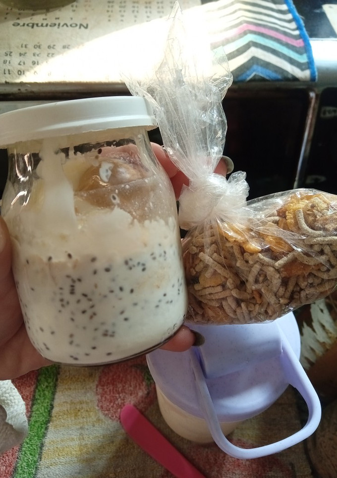 Una foto de Pudding de avena y chía sabor coco fit