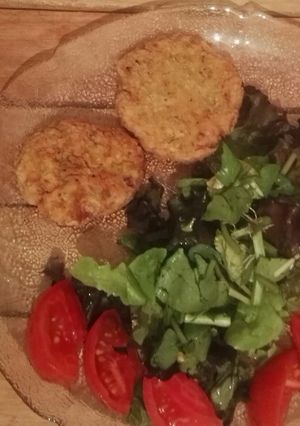 Una foto de Hamburguesas de garbanzos y verduras