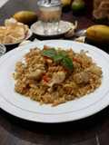 Fusilli Filled Kakap Putih Aglio Olio