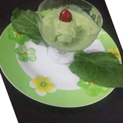 A picture of Palak ice cream.