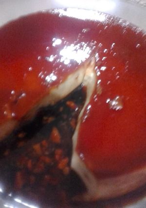 Una foto de Flan