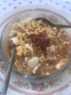 Foto resep Mie rebus pempek