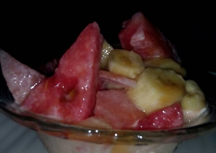 Simple Way to Prepare Quick 5 ingrediant fruit salad | Satisfyingrecipe.web.app