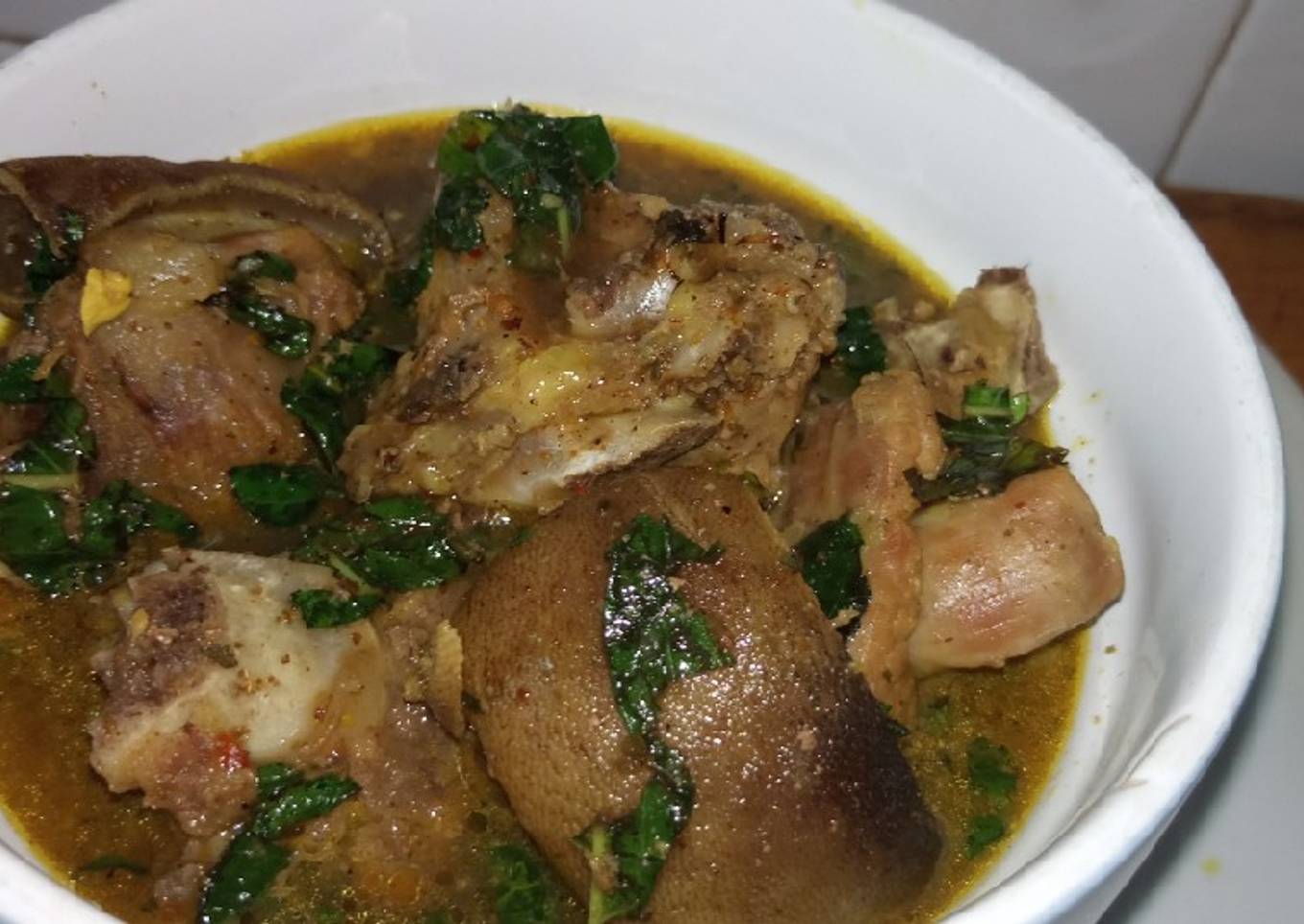 Goat meat pepper soup