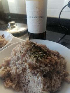 Una foto de Risotto de setas 🍷