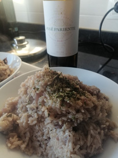 Una foto de Risotto de setas 🍷