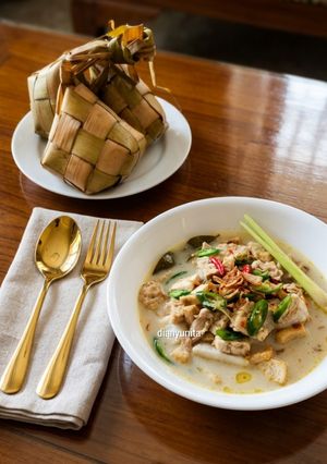 Foto resep Ketupat Sayur Tahu Tempe