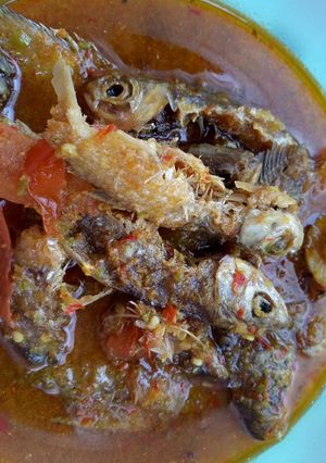Foto resep Ikan bilis kuah kuning