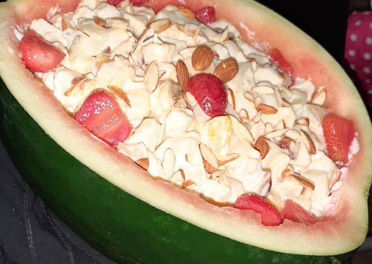 Step-by-Step Guide to Prepare Any-night-of-the-week Creamy fruit salad 😋😋