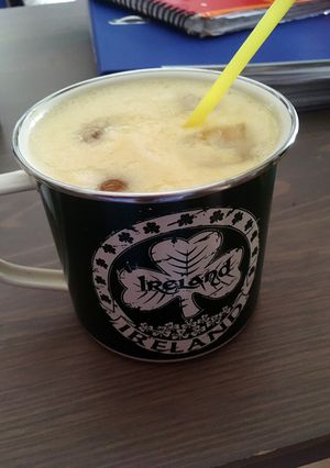Φωτογραφία της συνταγής Smoothie με φρούτα και γάλα αμυγδάλου 🌱🍌🍑🥛