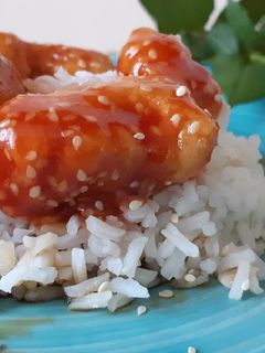 Szezámmagos csirke recept fotója