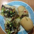 Bocadillos de pollo con verduras