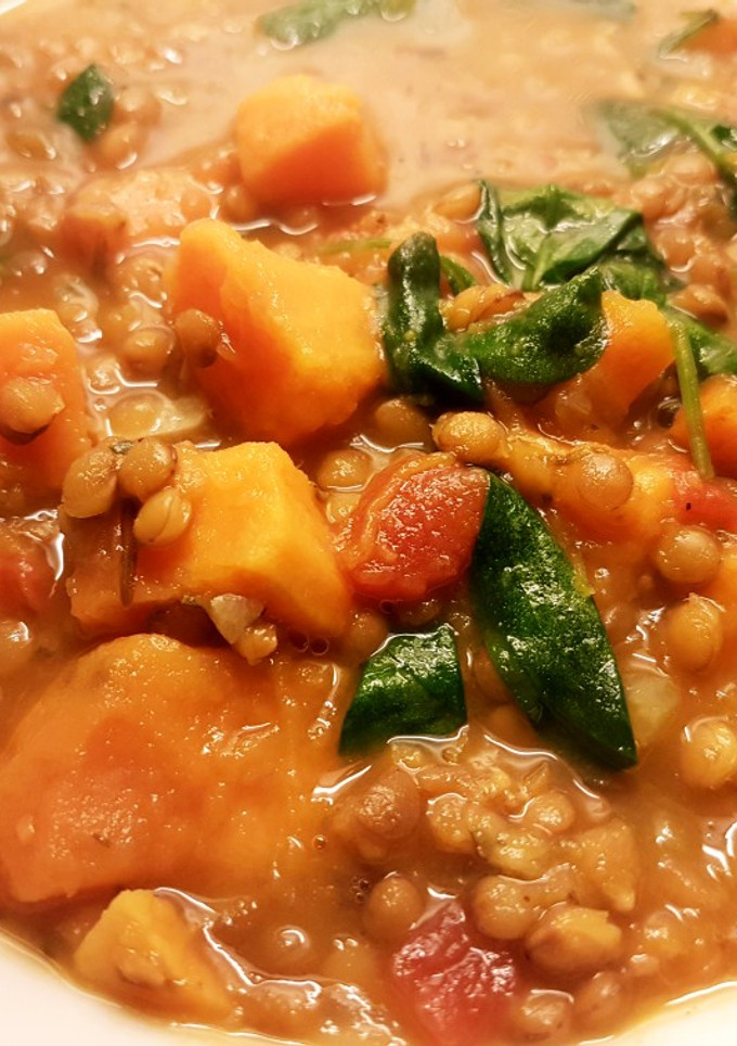 Una foto de Lentejas con Verduras