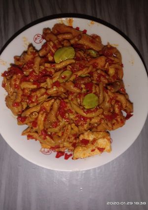 Foto resep Usus ayam balado