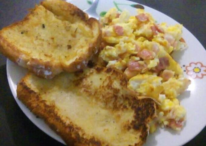 Desayuno fácil y rico Receta de Kevin Antonio Rios Hernandez- Cookpad