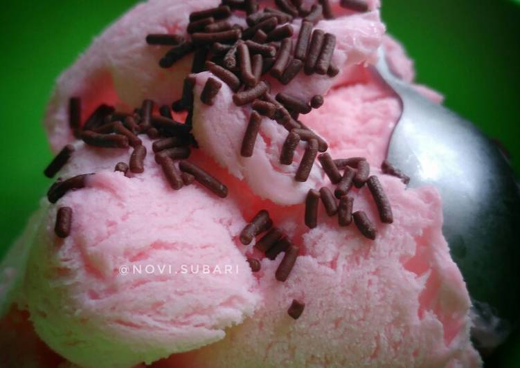 Cara Gampang Membuat Es krim/ ice cream simpel mudah ekonomis, Lezat