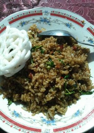 Foto resep Nasi goreng rebon kemangi pedeess endes gak pke ribet