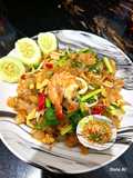 Mie tiaw goreng seafood