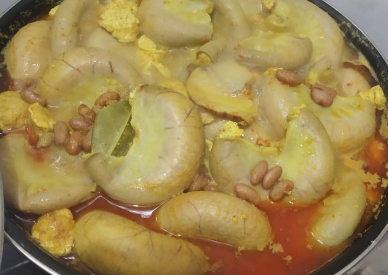 #365. Kalio Usus Sapi Kacang Merah Isi Telur