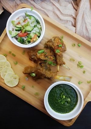 A picture of Tandoori mutton chops.