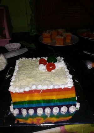Foto resep Rainbow cake