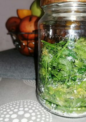 Petrezselyemzöld tárolás recept fotója