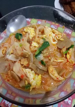 Foto resep Kwetiaw kuah pedas