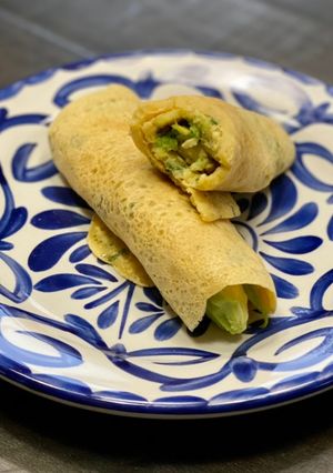 Una foto de Tortillas de garbanzo (Gluten free & dairy free)