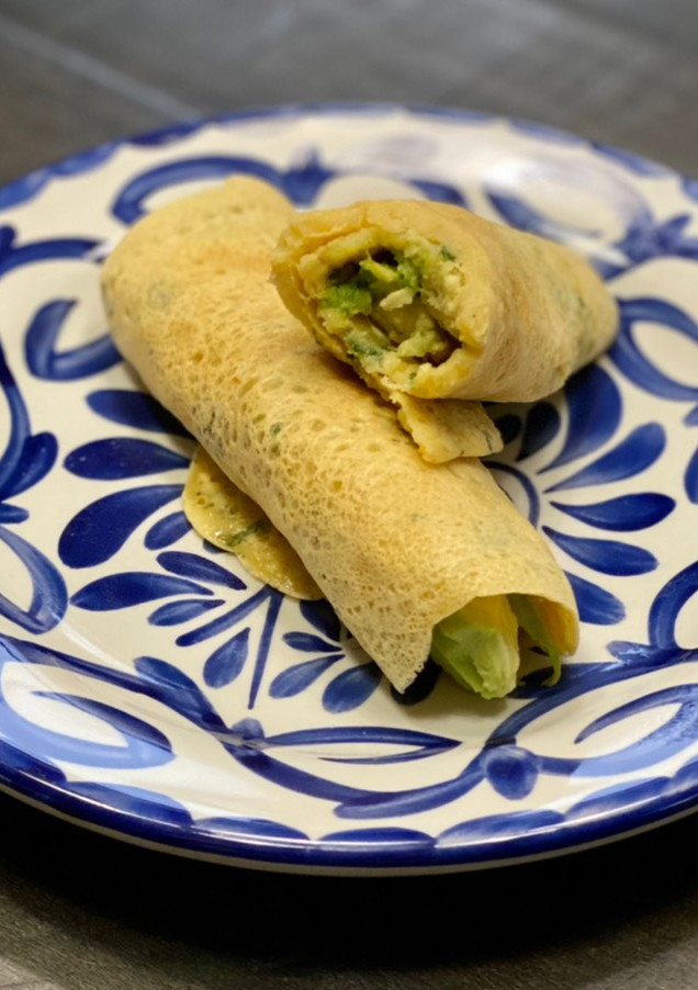 Una foto de Tortillas de garbanzo (Gluten free & dairy free)