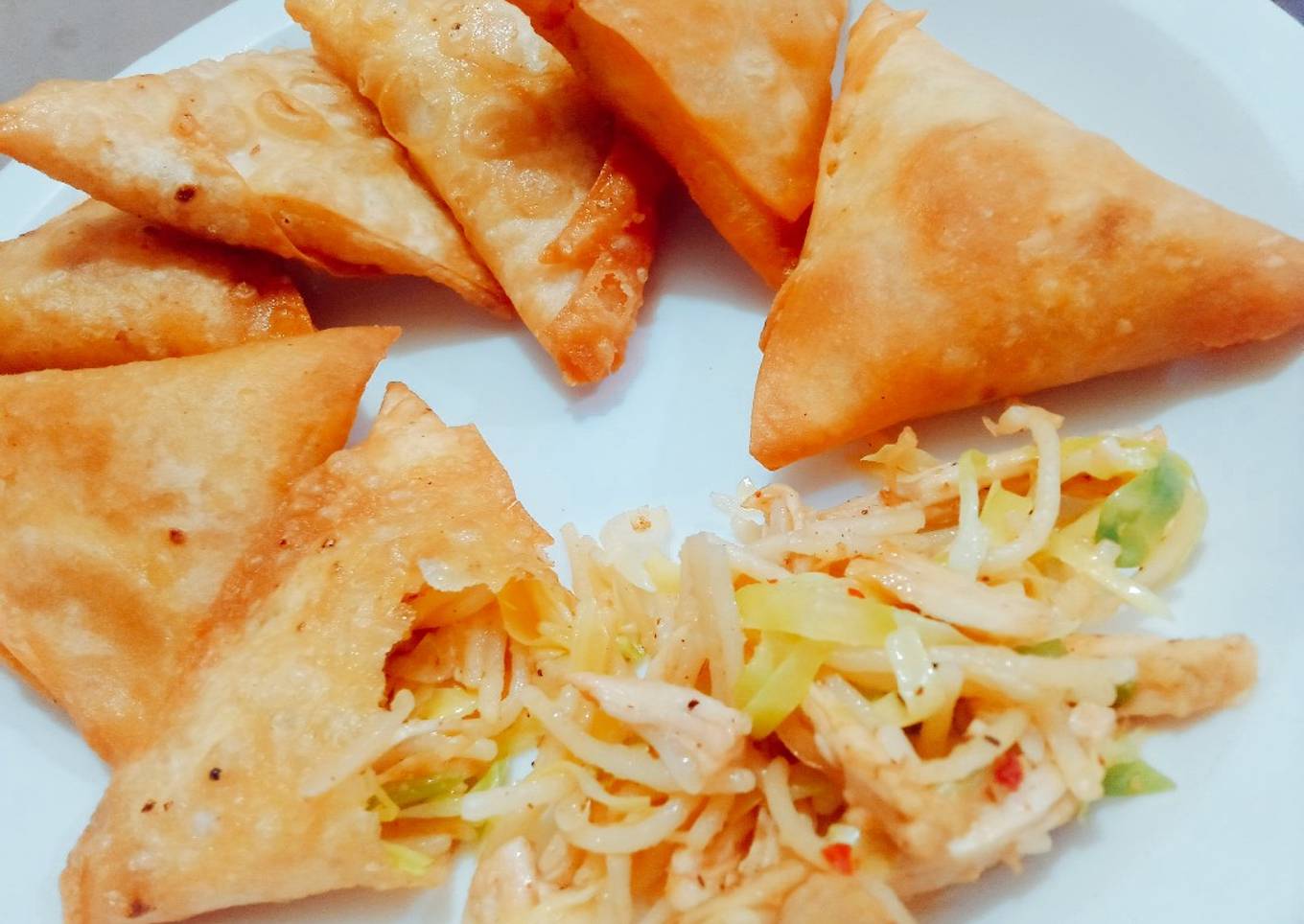 Spaghetti 🍝 samosa