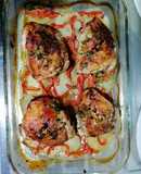 Contramuslos de pollo al horno
